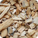 Droge houtsnippers als biomassa brandstof